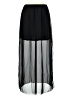 Unbranded Solid Black Formal Skirt Size M - photo 1