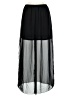 Unbranded Solid Black Formal Skirt Size M - photo 2