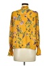 Primark Floral Yellow Long Sleeve Blouse Size 6 - photo 2