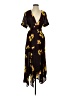 A.L.C. Floral Black Brown Cocktail Dress Size 4 - photo 1