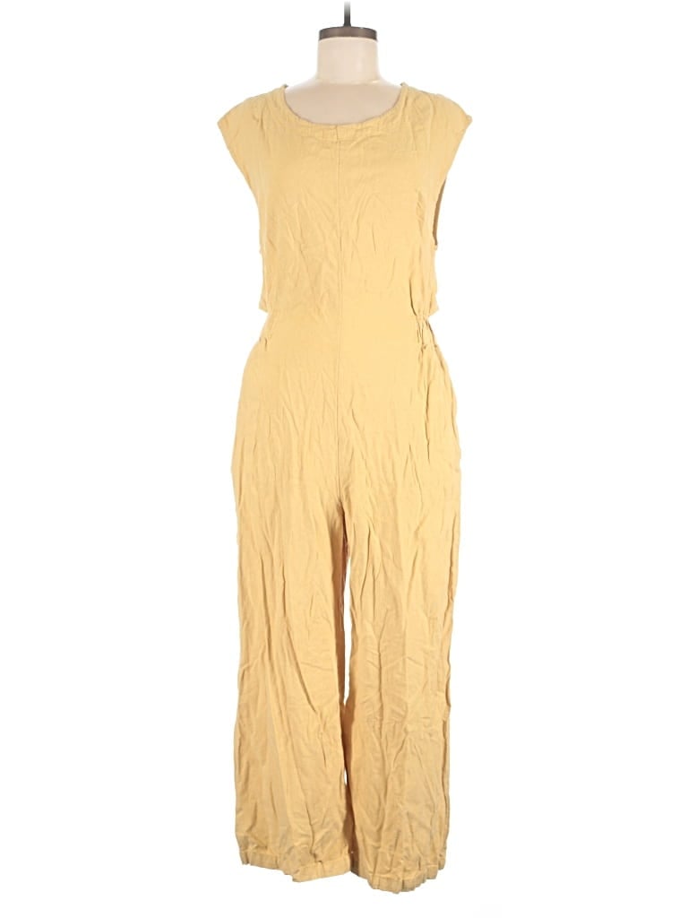 Pre-owned Free People Jumpsuit In Yellow