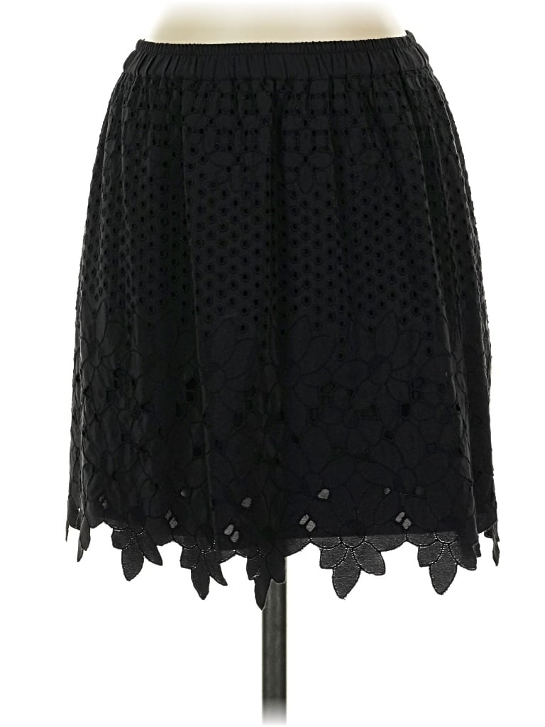 Pre-owned Club Monaco Silk Skirt In Black