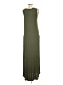 Grecerelle Solid Green Casual Dress Size M - photo 2