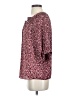 Gibson 100% Polyester Burgundy 3/4 Sleeve Blouse Size S - photo 5