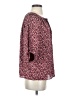Gibson 100% Polyester Burgundy 3/4 Sleeve Blouse Size S - photo 4