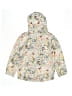 H&M 100% Polyester Floral White Raincoat Size 7 - photo 2