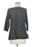 Croft & Barrow 100% Polyester Gray Black 3/4 Sleeve Top Size S (petite) - photo 1