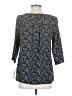 Croft & Barrow 100% Polyester Gray Black 3/4 Sleeve Top Size S (petite) - photo 2