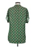 CAbi 100% Polyester Green Short Sleeve Blouse Size XS - photo 2