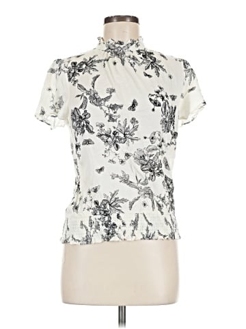 Rose + Olive Short Sleeve Blouse (view 1)