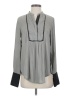 Free People 100% Polyester Gray Long Sleeve Blouse Size XS - photo 1