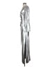 Eliza J Metallic Silver Gray Cocktail Dress Size 4 - photo 5