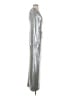 Eliza J Metallic Silver Gray Cocktail Dress Size 4 - photo 4