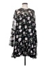 Ulla Johnson 100% Silk Floral Black Cocktail Dress Size 0 - photo 1
