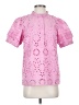 J.Crew Pink Short Sleeve Blouse Size XS - photo 1