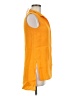 AKRIS 100% Linen Orange Sleeveless Button-Down Shirt Size 4 - photo 4