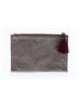J.Crew Burgundy Tan Makeup Bag One size - photo 1