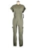 Blanc Noir Solid Green Jumpsuit Size M - photo 1