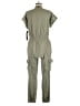 Blanc Noir Solid Green Jumpsuit Size M - photo 2