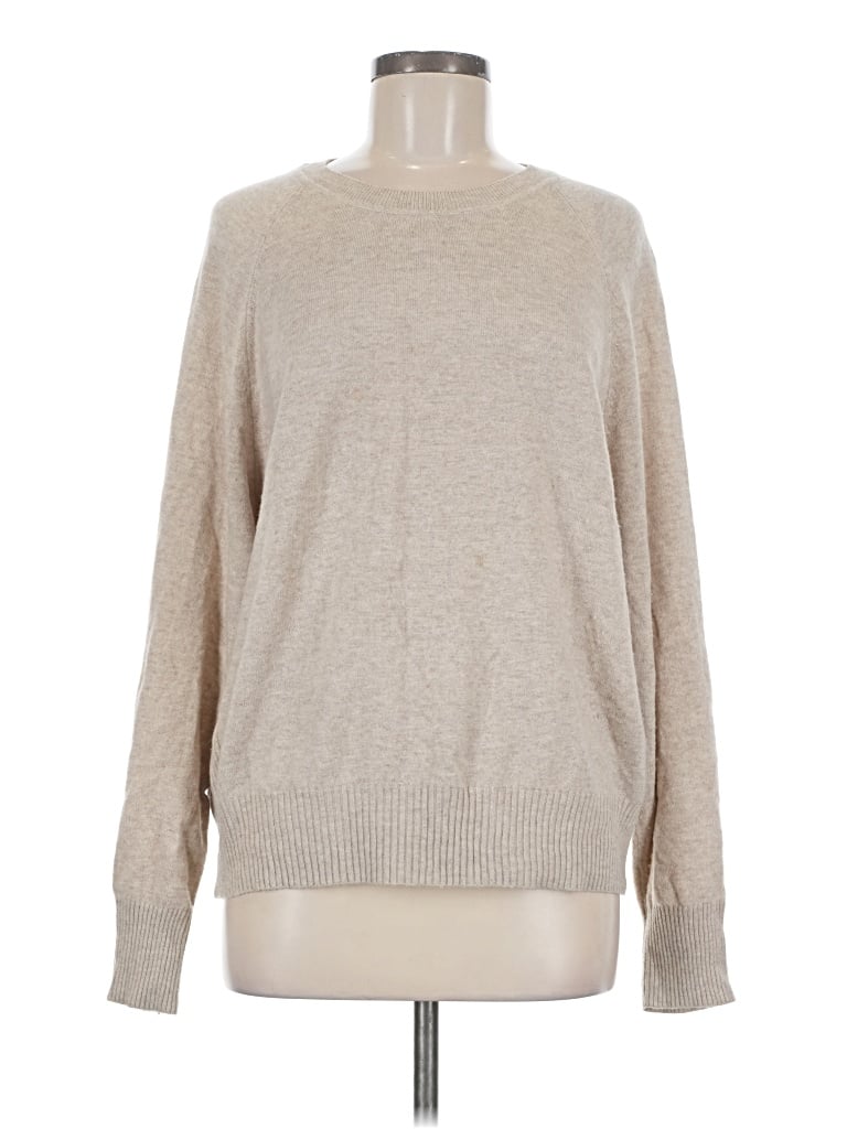 Pre-owned Reiss Cashmere Pullover Sweater In Tan