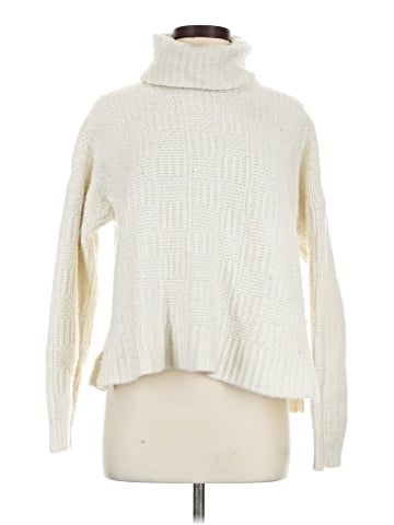 Madewell Checkered Turtleneck Sweater (view 1)