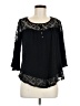 Corvia 100% Rayon Black 3/4 Sleeve Blouse Size M - photo 1