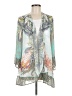 Soft Surroundings 100% Polyester Teal Kimono Size M - photo 1