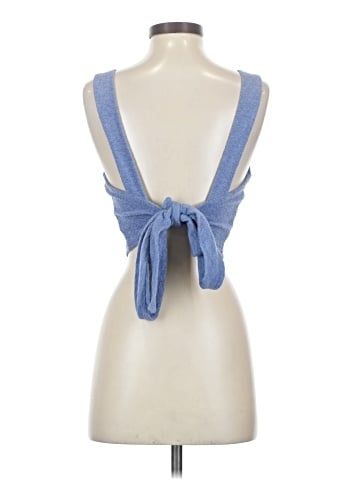 Madewell Loop-Terry Tie-Back Crop Tank (view 2)