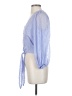Buddy Love 100% Polyester Blue 3/4 Sleeve Blouse Size S - photo 5
