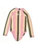 Roxy Stripes Pink One Piece Swimsuit Size 8 - photo 1