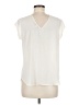 DR2 100% Polyester Ivory Short Sleeve Blouse Size M (petite) - photo 2