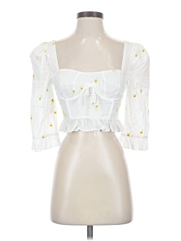 For Love & Lemons 3/4 Sleeve Blouse (view 1)
