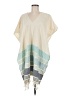 Tribe Alive 100% Cotton Ivory Poncho One size - photo 1