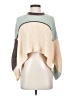 Urban Outfitters 100% Polyester Color Block Ivory Poncho Size XS - photo 1