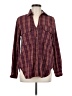 Assorted Brands Plaid Burgundy Long Sleeve Button-Down Shirt Size M - photo 1