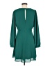 Express 100% Polyester Solid Teal Cocktail Dress Size M - photo 2