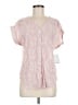 Kindred 100% Polyester Pink Short Sleeve Blouse Size M (petite) - photo 1