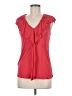 BCBGMAXAZRIA 100% Rayon Red Sleeveless Blouse Size M - photo 1