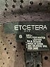 Etcetera 100% Leather Graphic Black Leather Jacket Size 6 - photo 6