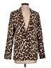 Banana Republic 100% Polyester Animal Print Gold Blazer Size 4 - photo 1