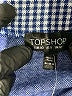 Topshop Checkered-gingham Blue Casual Skirt Size 8 - photo 4