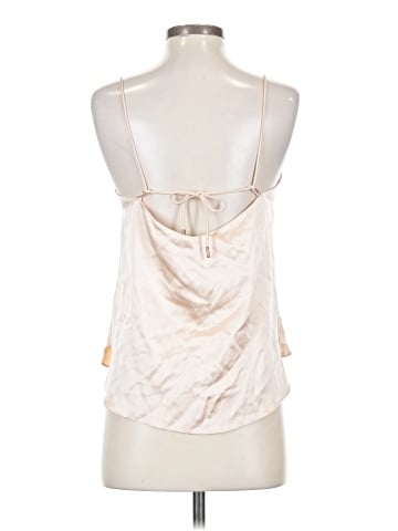 Are You Am I Sleeveless Silk Top (view 2)