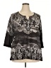 Avenue Gray 3/4 Sleeve Blouse Size 22 - 24 Plus - photo 1