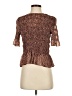 Express 100% Polyester Brown Short Sleeve Blouse Size XS - photo 1