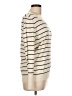 Ann Taylor LOFT Outlet 100% Cotton Stripes Ivory Pullover Sweater Size L - photo 4