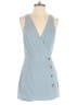 Lulus 100% Polyester Solid Blue Romper Size S - photo 1