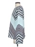 BCBGMAXAZRIA Chevron-herringbone Multi Color Blue Long Sleeve Blouse Size S - photo 5