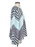 BCBGMAXAZRIA Chevron-herringbone Multi Color Blue Long Sleeve Blouse Size S - photo 4