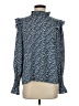 Shein 100% Polyester Blue Long Sleeve Blouse Size 4 - photo 1