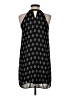 Pink Rose 100% Polyester Paisley Black Casual Dress Size S - photo 2